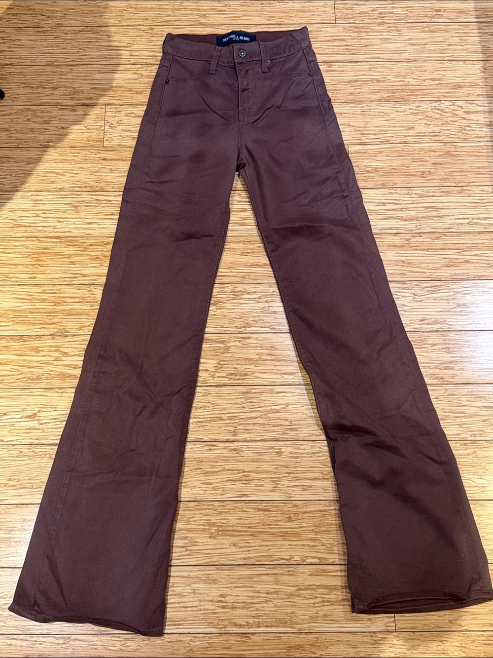 Veronica Beard Chocolate Brown Flare Jeans